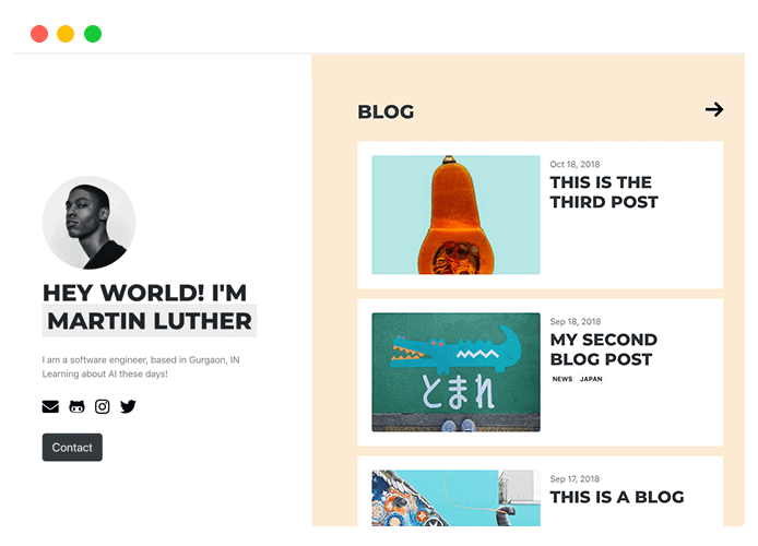Hugo UILite Blog